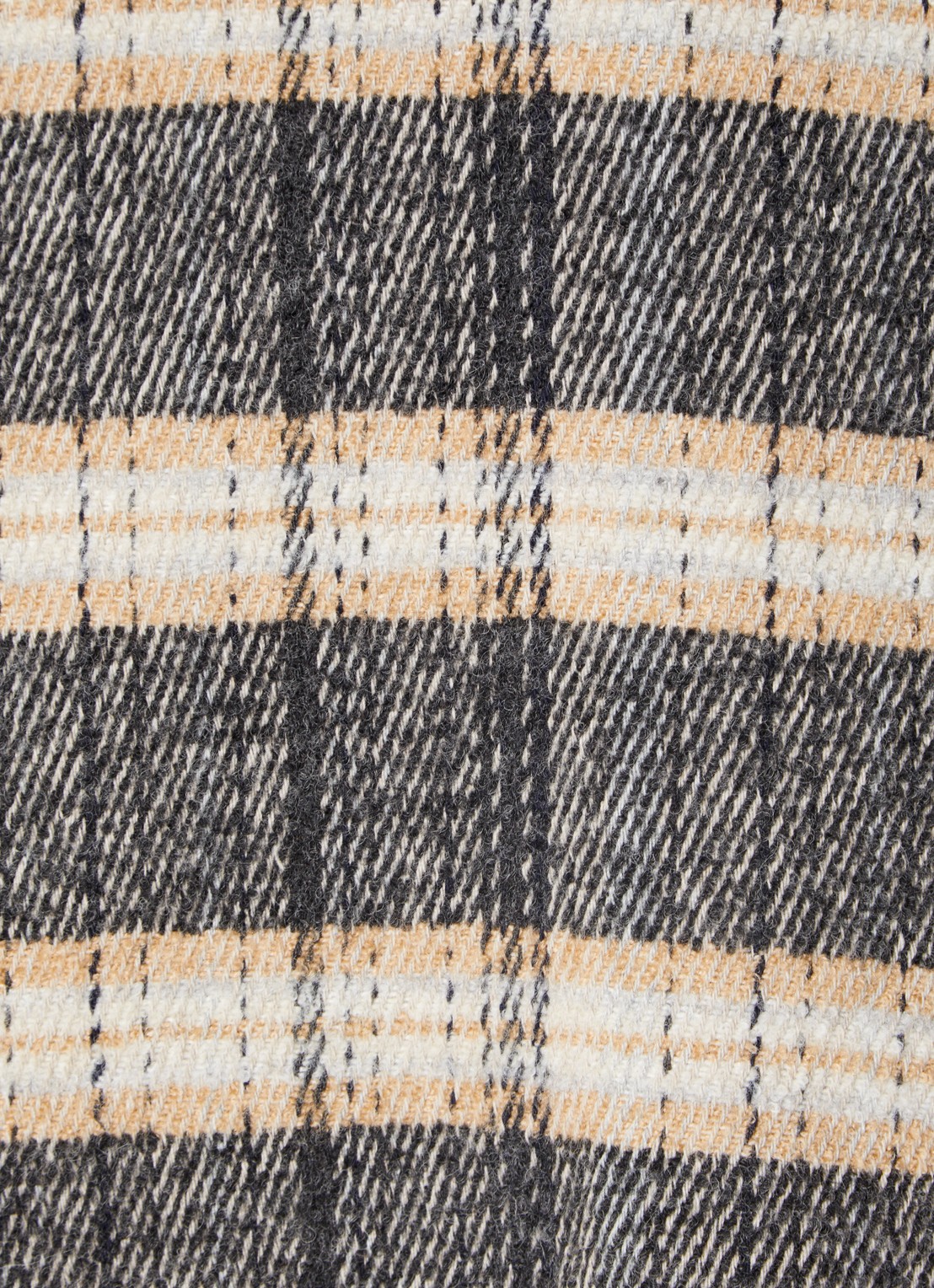 ba&sh Holf oversized double-breasted mantel in wolblend - detail 5 donkerbeige