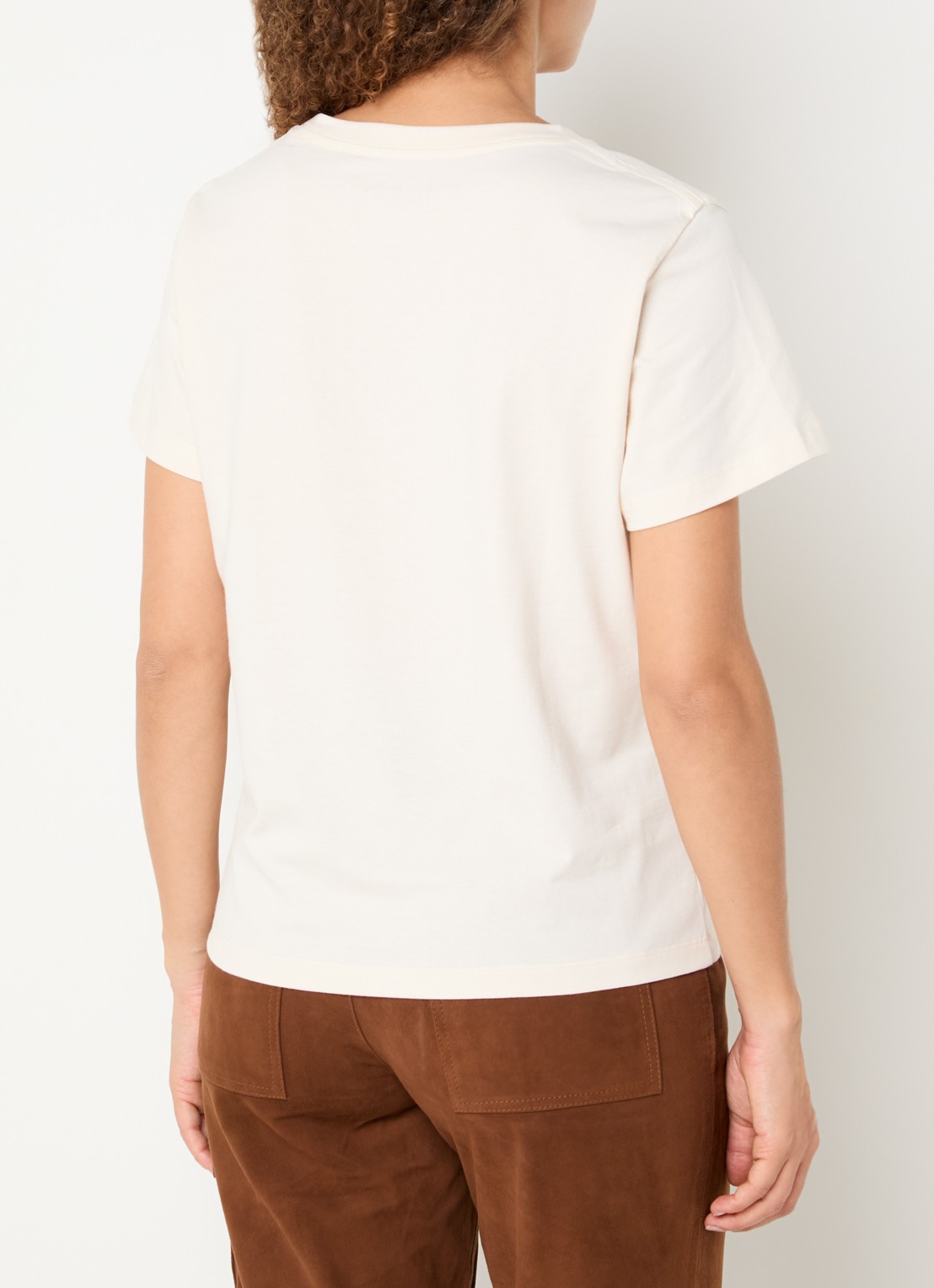 ba&sh Ioni T-shirt met logo - achterkant 2 gebroken wit