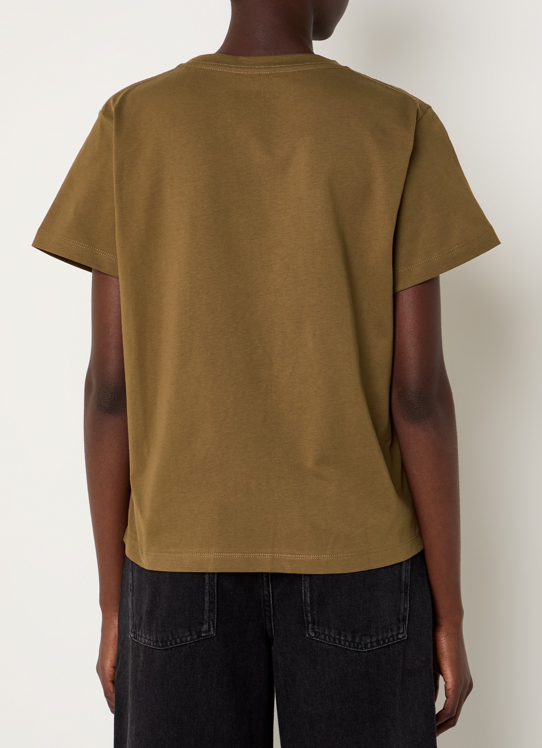 ba&sh Ioni T-shirt met logoprint - achterkant 2 bruin