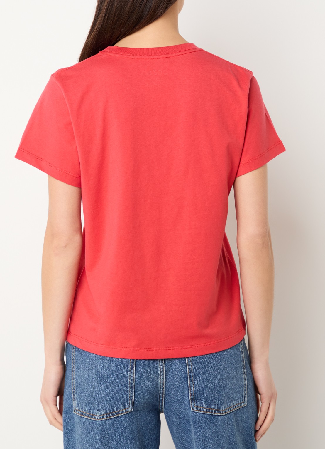 ba&sh Ioni T-shirt met logoprint - achterkant 4 rood