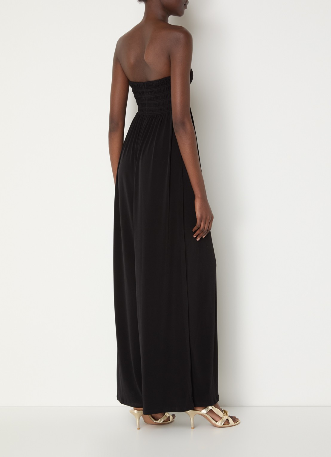 ba&sh Jema wide fit jumpsuit - achterkant zwart