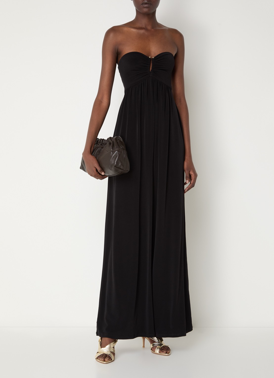 ba&sh Jema wide fit jumpsuit - detail 2 zwart