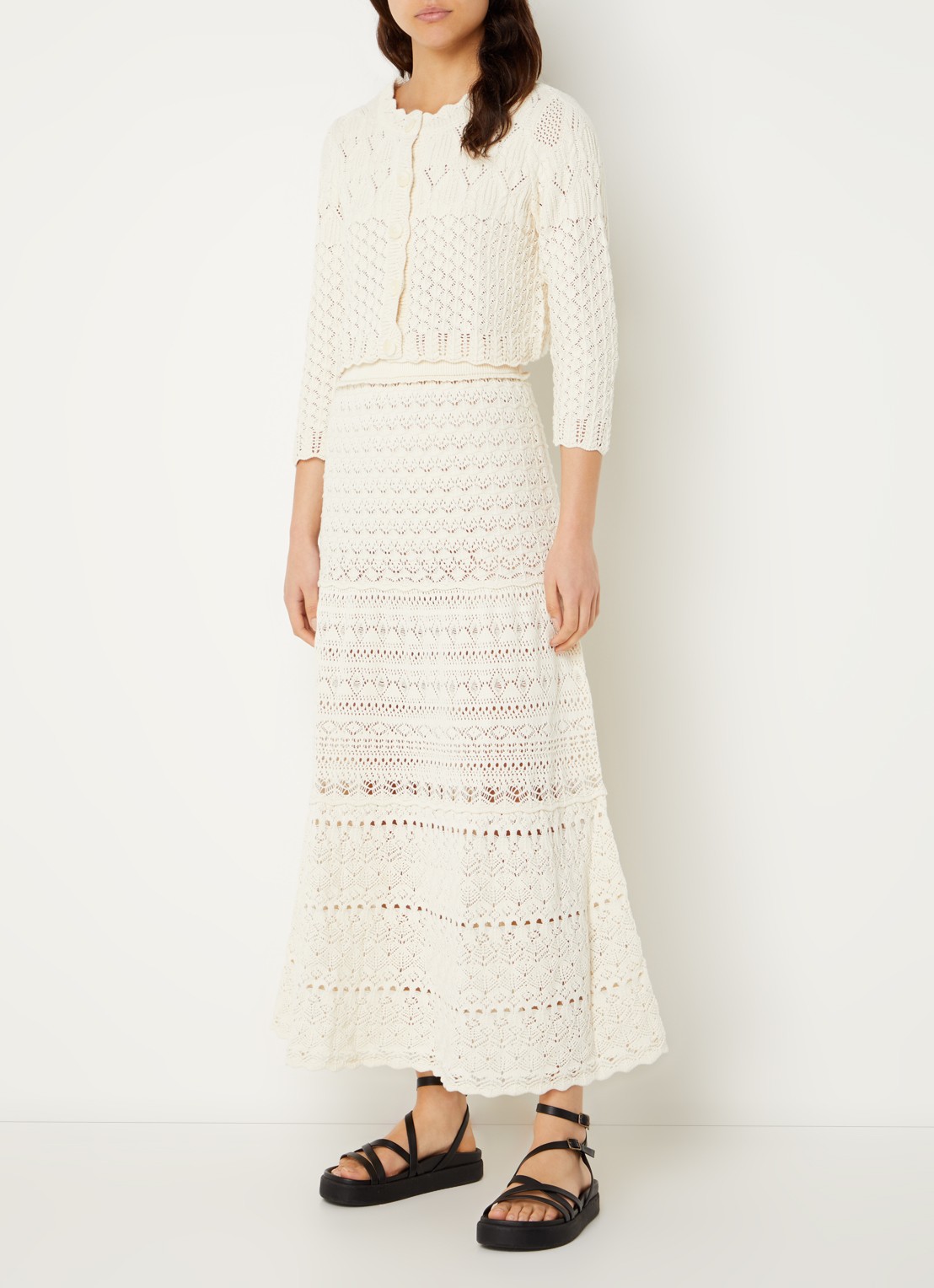Ba&sh JOSH SKIRT - voorkant 3 gebroken wit