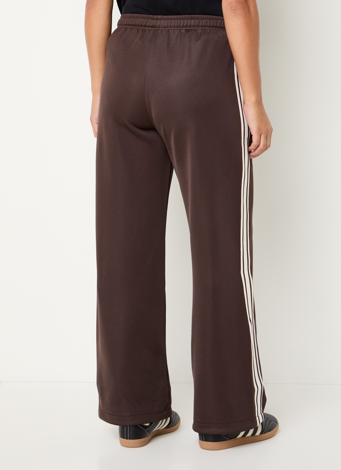 ba&sh Joshua high waist straight fit trackpants met trekkoord - achterkant 6 bruin