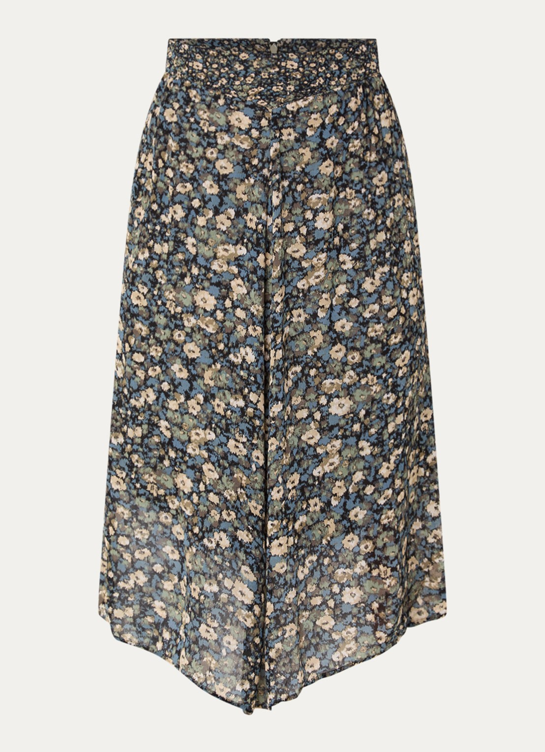 ba&sh Klap maxi rok met print - voorkant lichtgroen