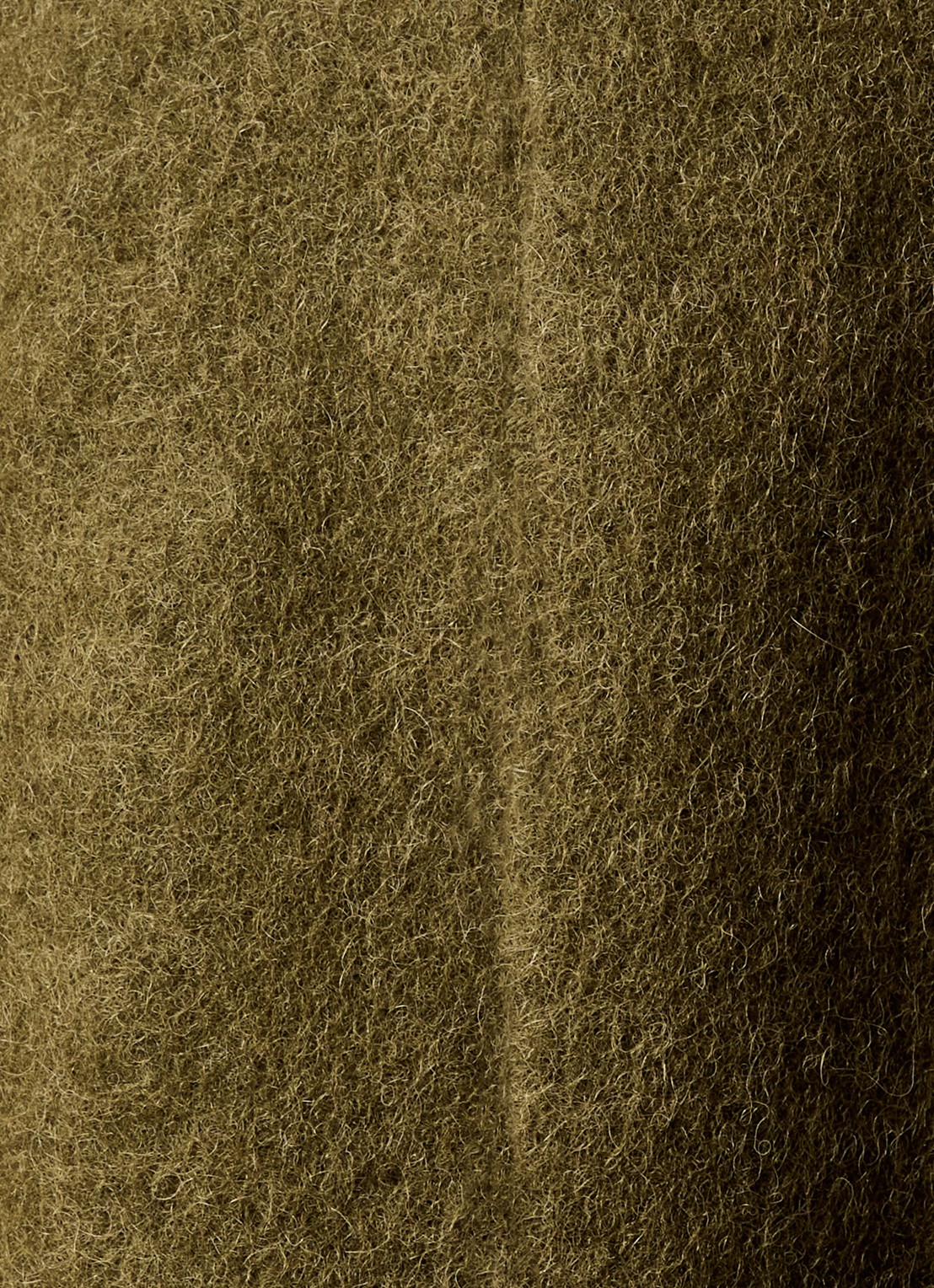 ba&sh Koala mantel in alpaca wolblend met steekzakken - detail 4 mosgroen