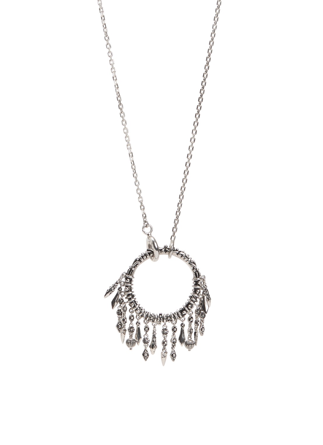 ba&sh Lina ketting van zilver - voorkant zilver