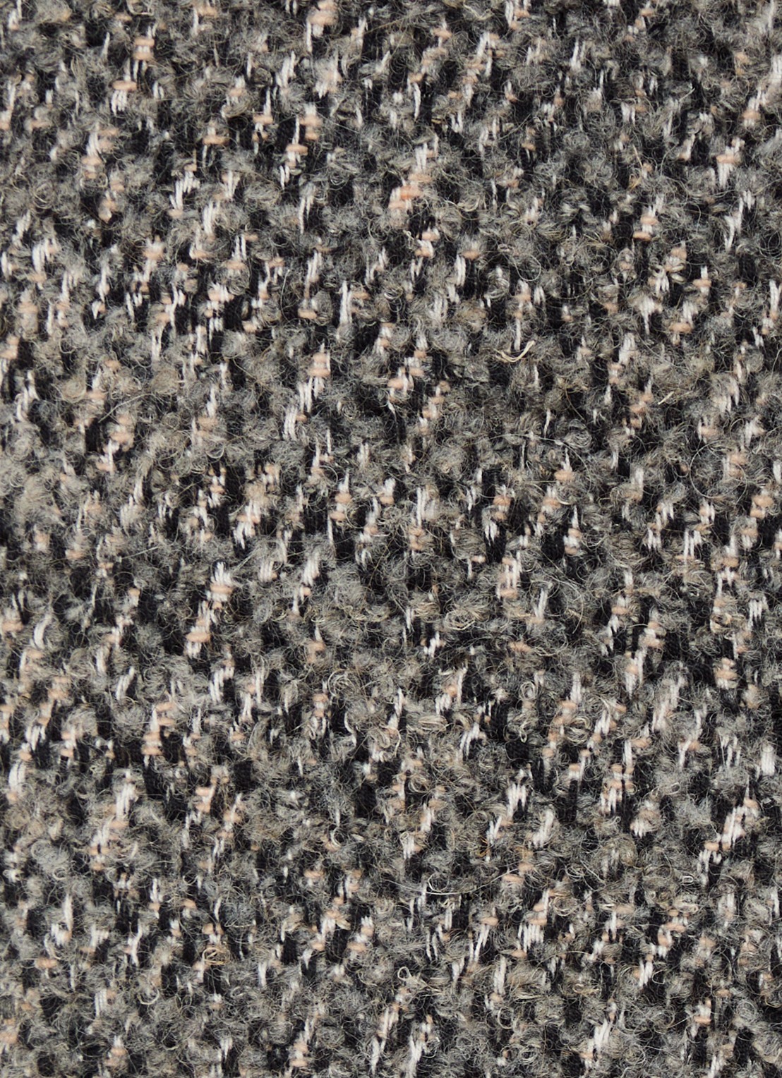 ba&sh Loctave grofgebreid jack in wolblend met capuchon - detail 3 grijs