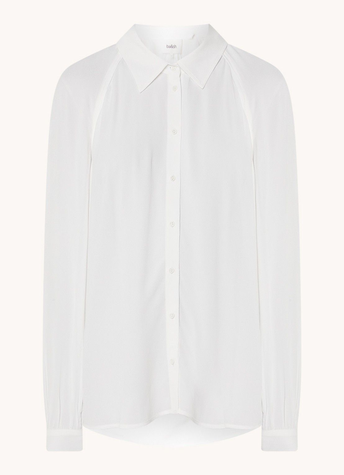 ba&sh Marvin blouse - voorkant gebroken wit