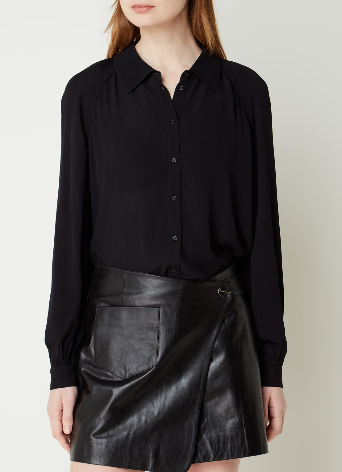 ba&sh Marvin blouse - detail 4 zwart