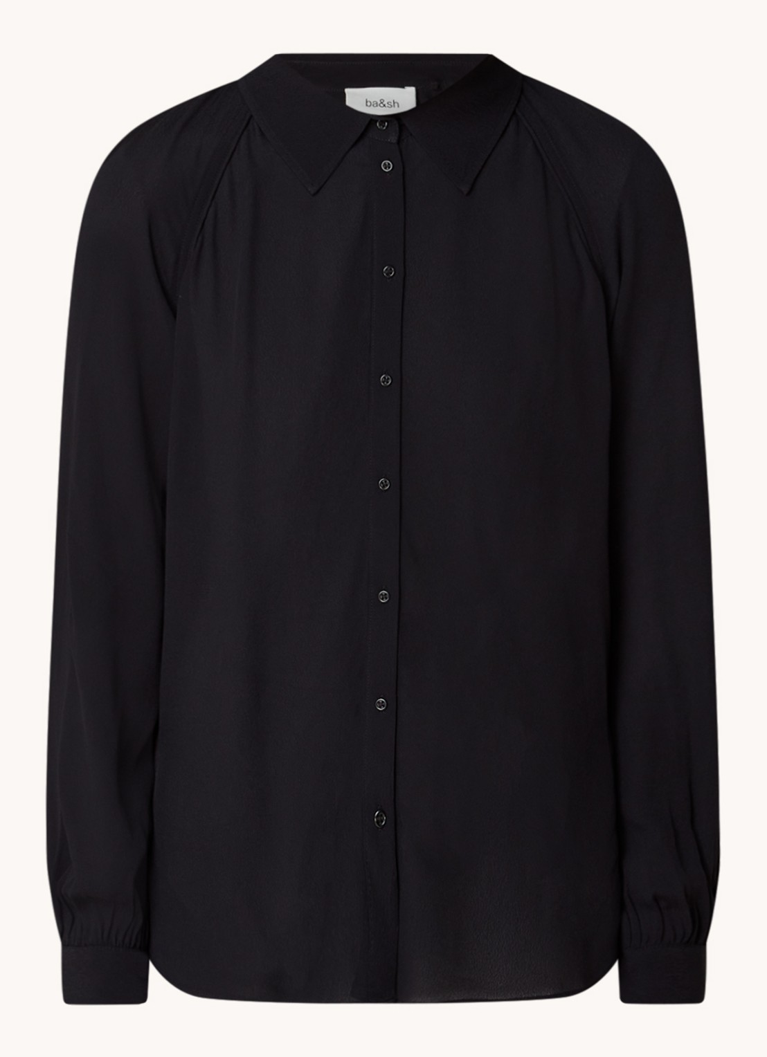 ba&sh Marvin blouse - voorkant 2 zwart