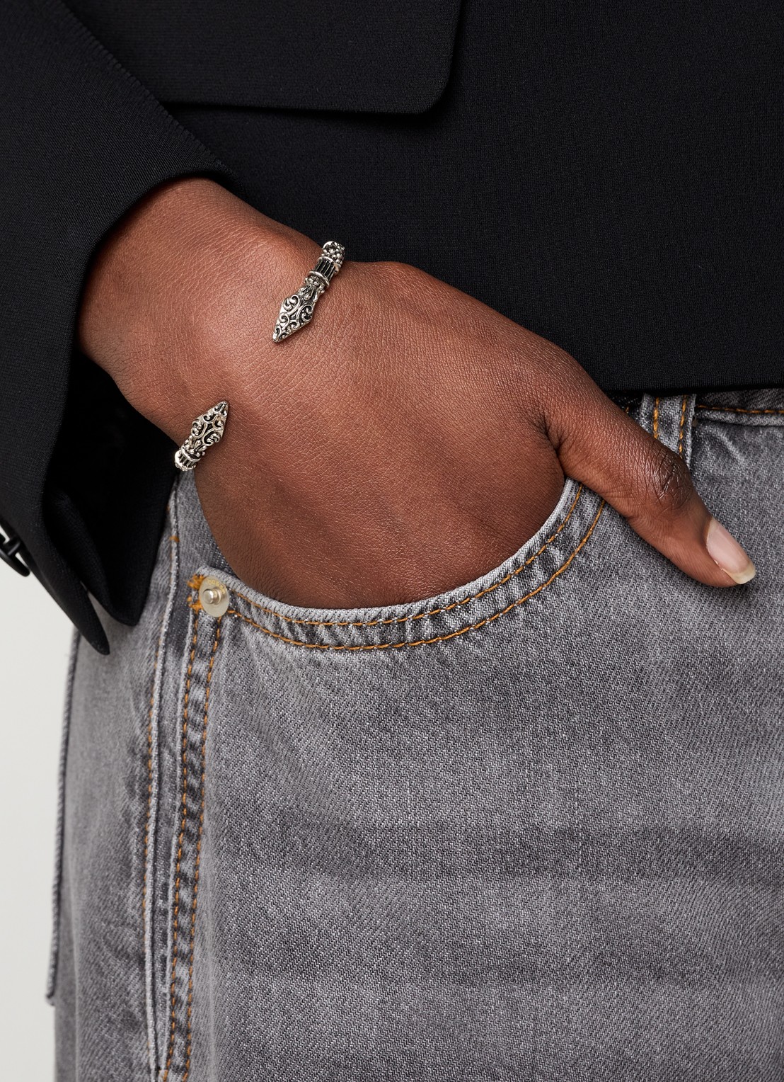 ba&sh Matty armband van zilver - voorkant 3 zilver