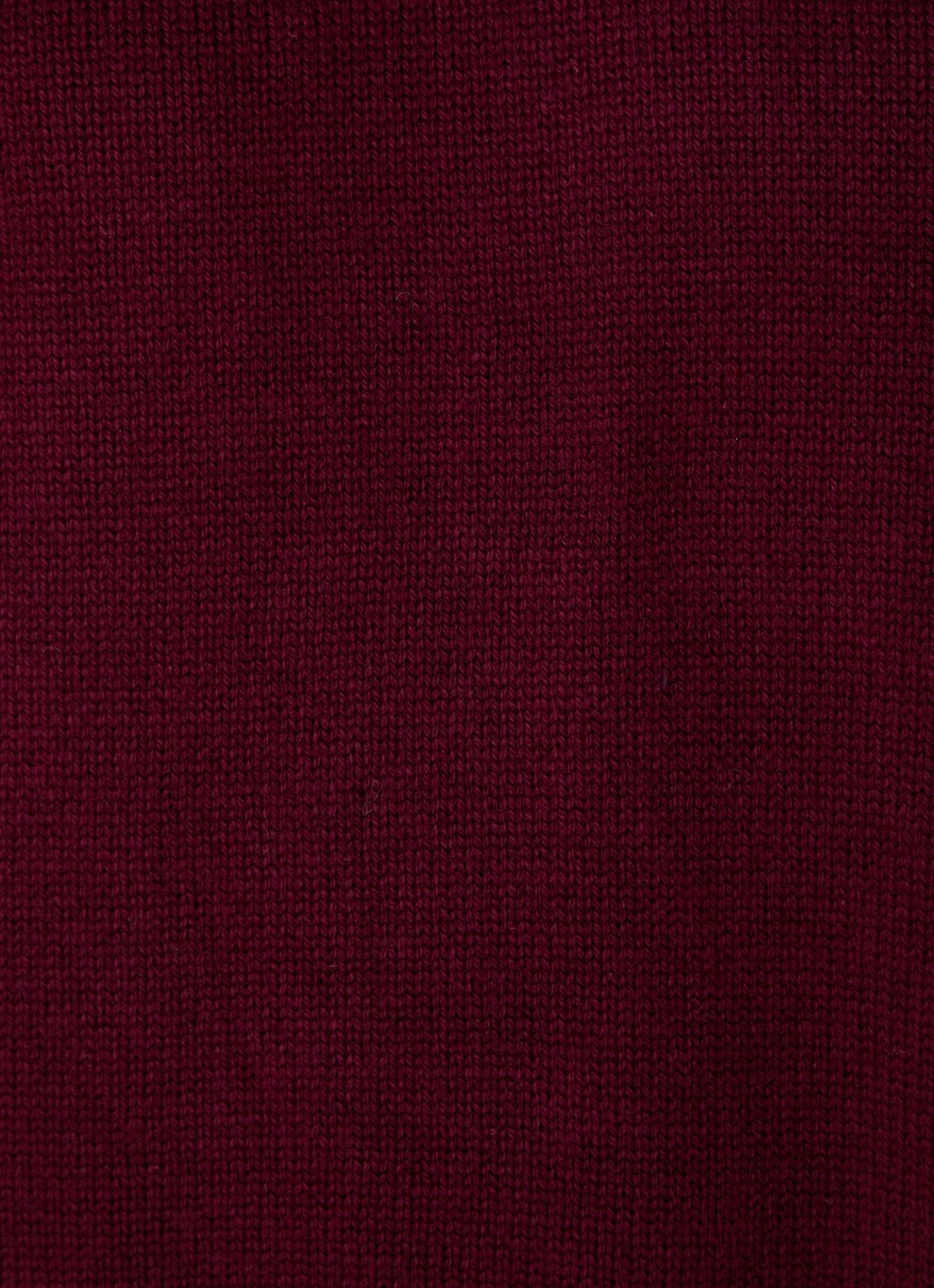 ba&sh Medee grofgebreide mini trui-jurk in wolblend met col - detail 2 cranberryrood