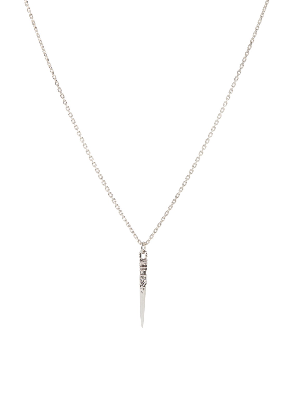 ba&sh Nadav ketting met hanger - voorkant zilver