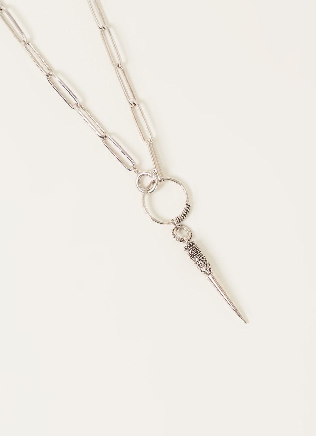 Ba&sh Naomie ketting met hanger  - detail 3 zilver