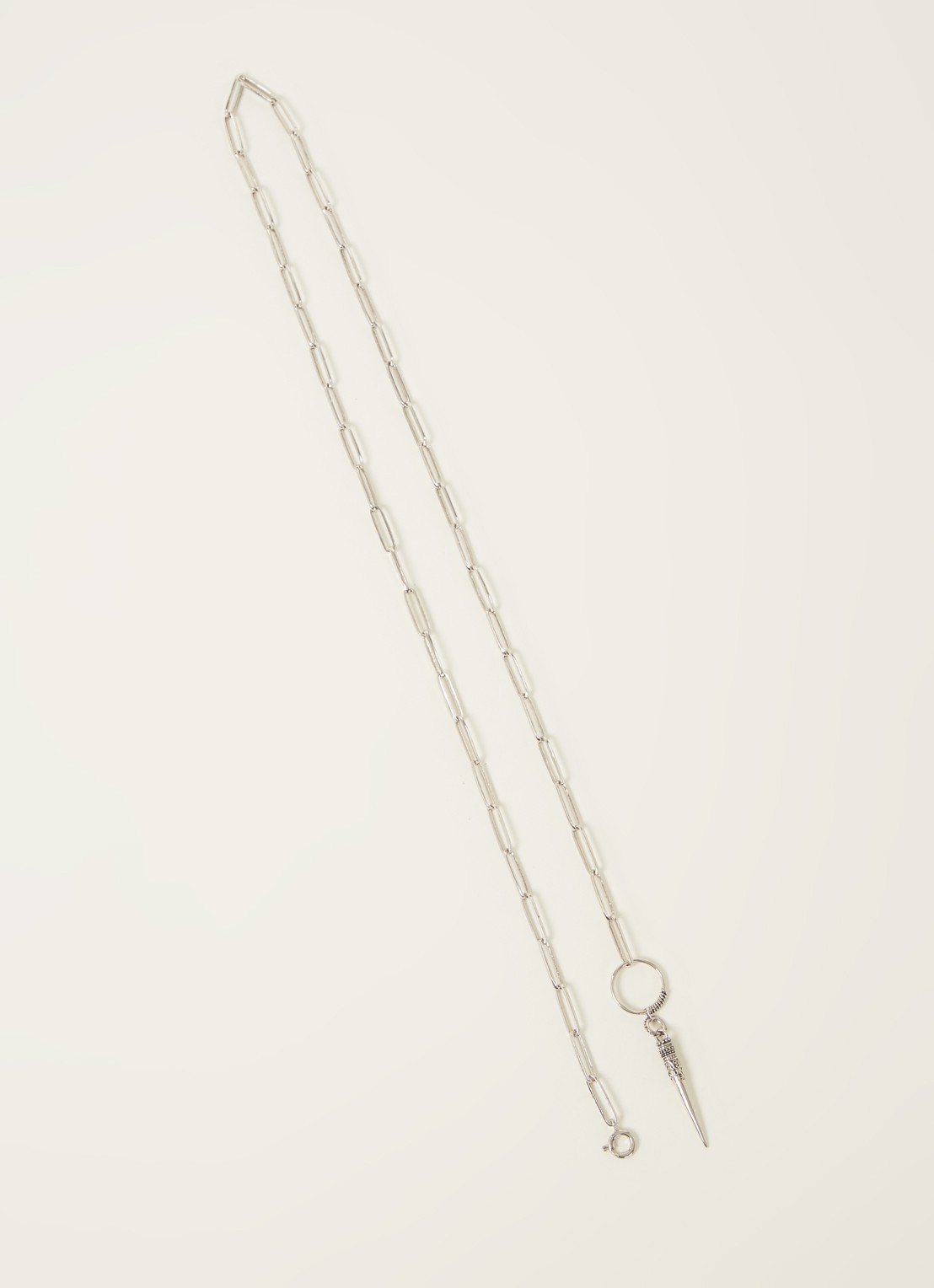 Ba&sh Naomie ketting met hanger  - voorkant 2 zilver