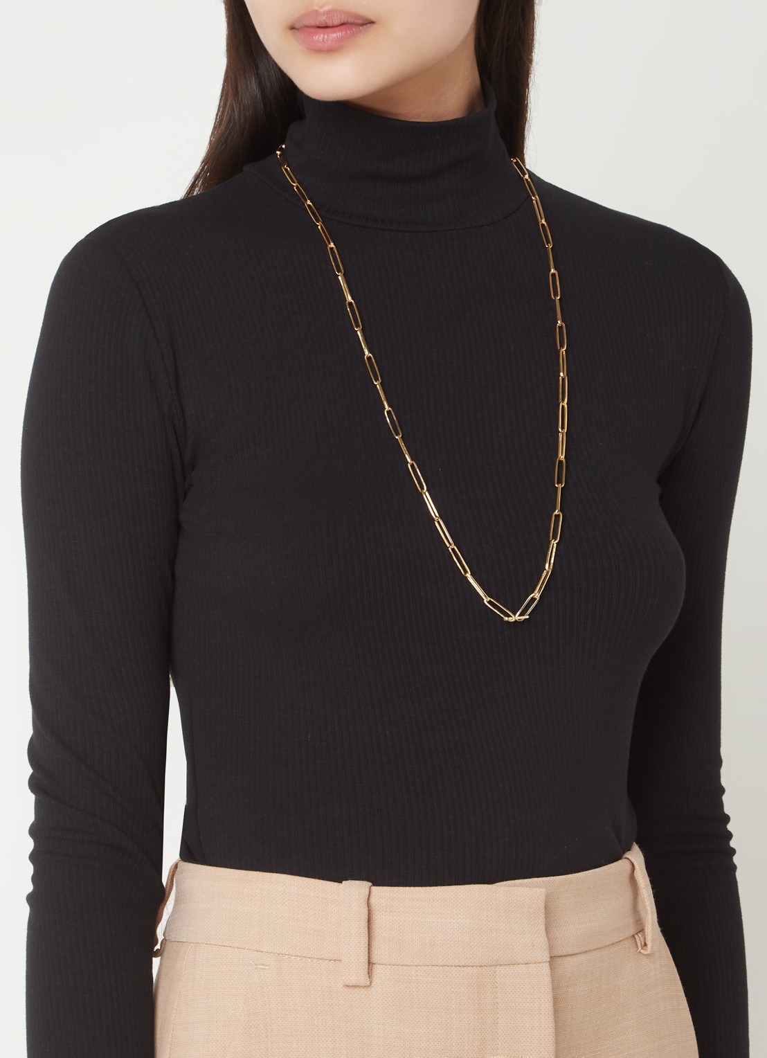 Ba&sh Naomie ketting met hanger  - voorkant 3 goud