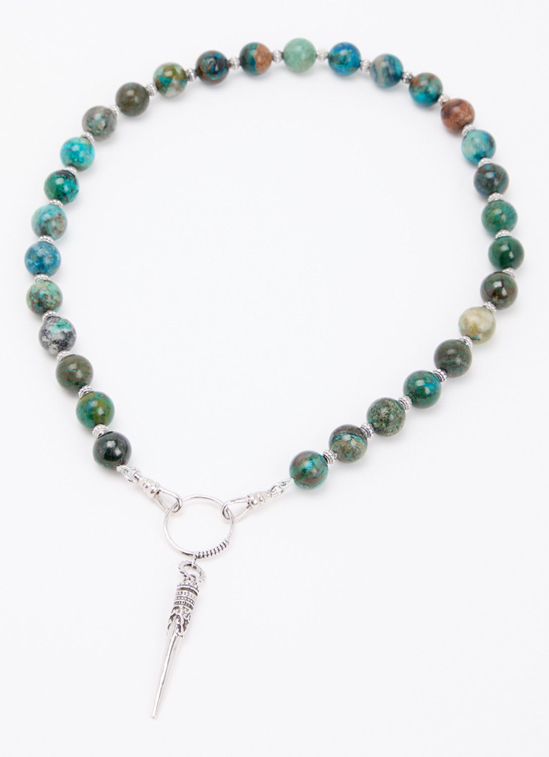 ba&sh Noan kralenketting - detail zilver