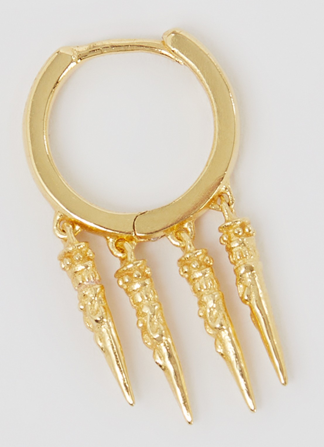 ba&sh Okinawa oorring met hanger - detail goud