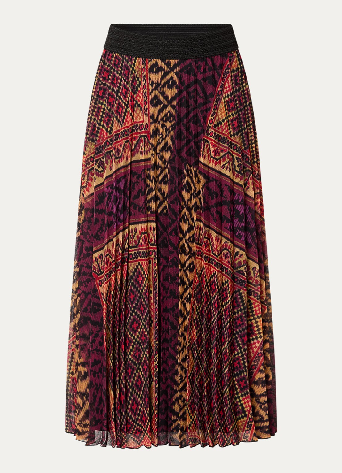 ba&sh Olgia midi rok met print - voorkant 3 rood