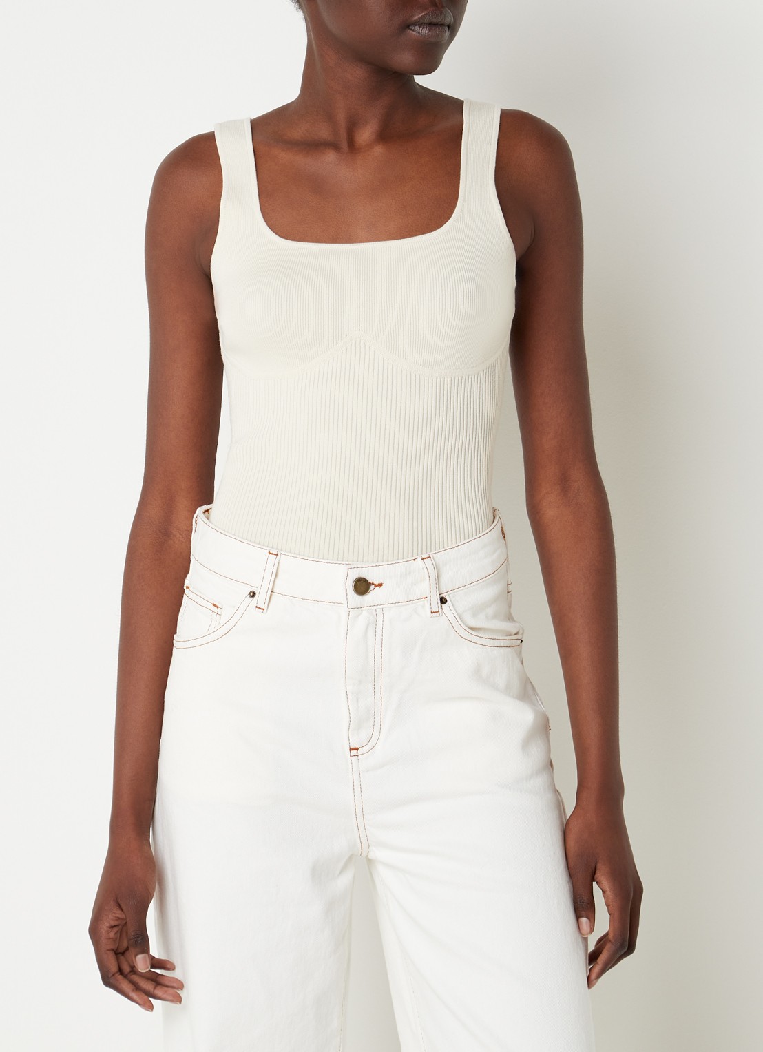 Ba&sh OXMO TOP - detail 4 gebroken wit
