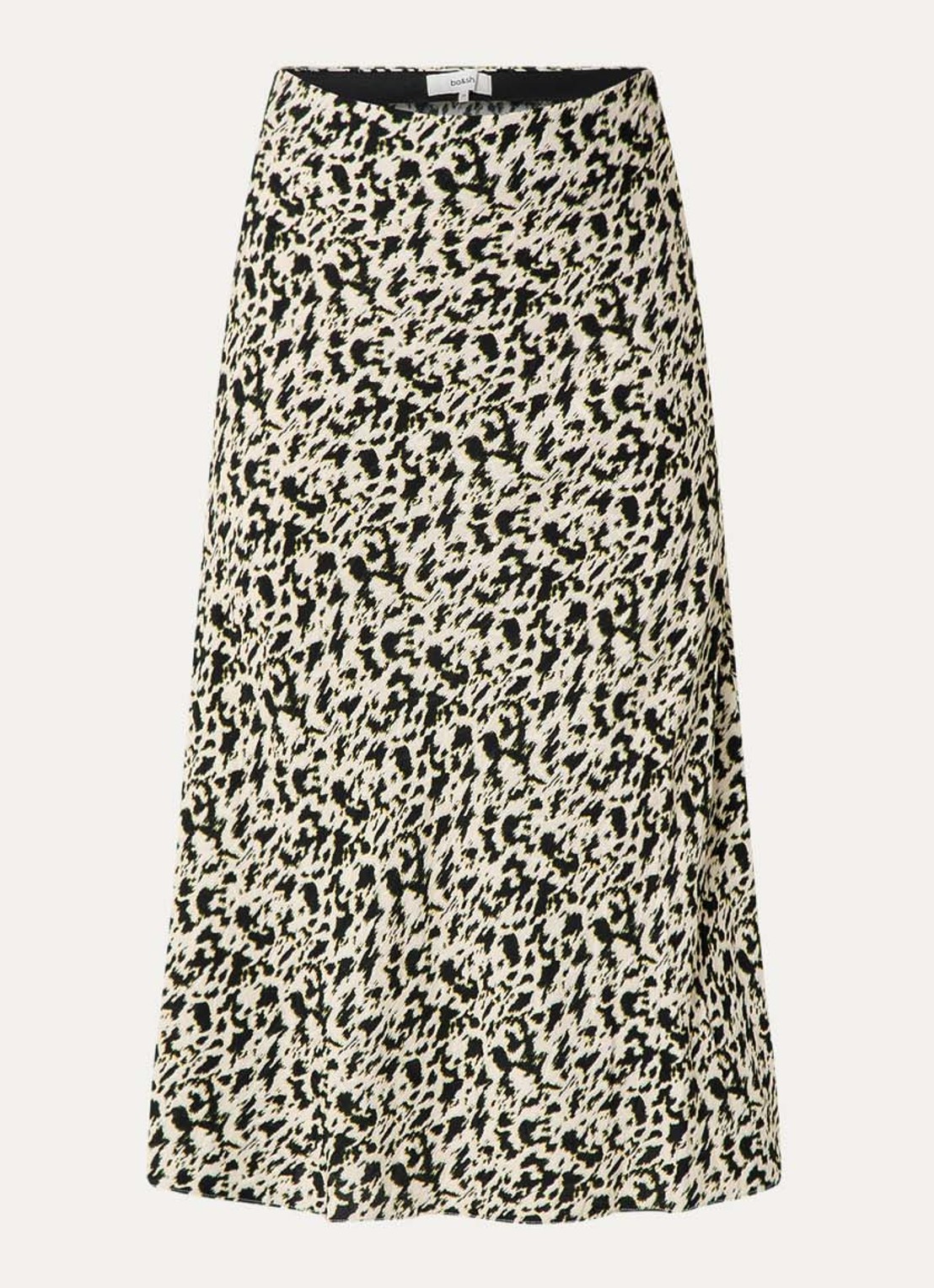 ba&sh Paena midi rok met print - voorkant 2 creme
