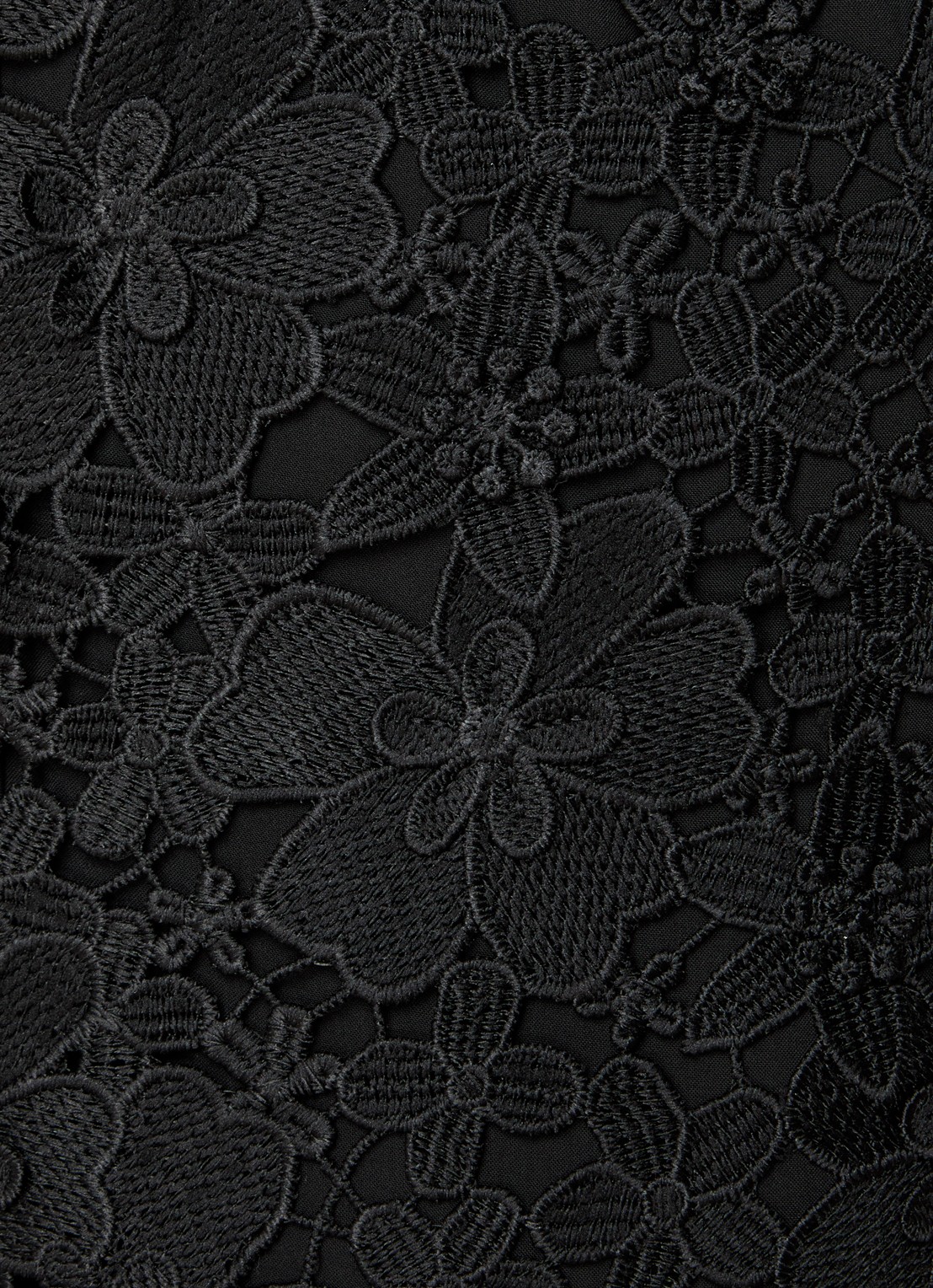 ba&sh Pavel mini jurk met borduring - detail 4 zwart
