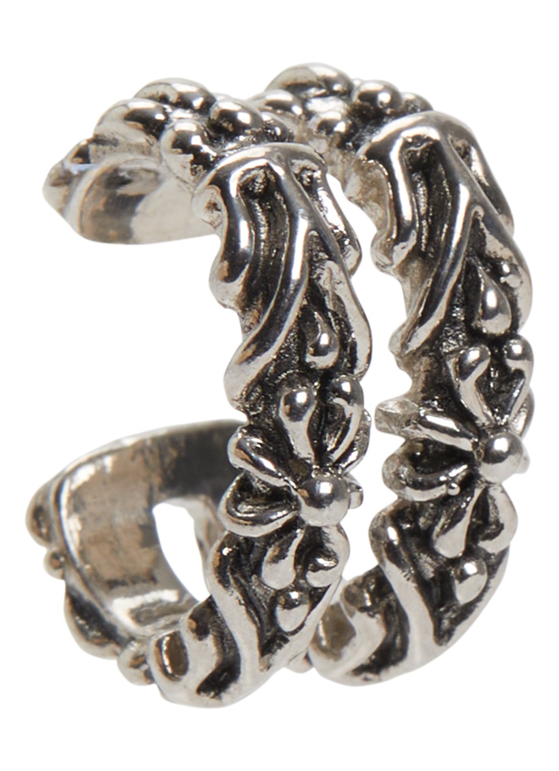 ba&sh Prune ear cuff van zilver - voorkant zilver