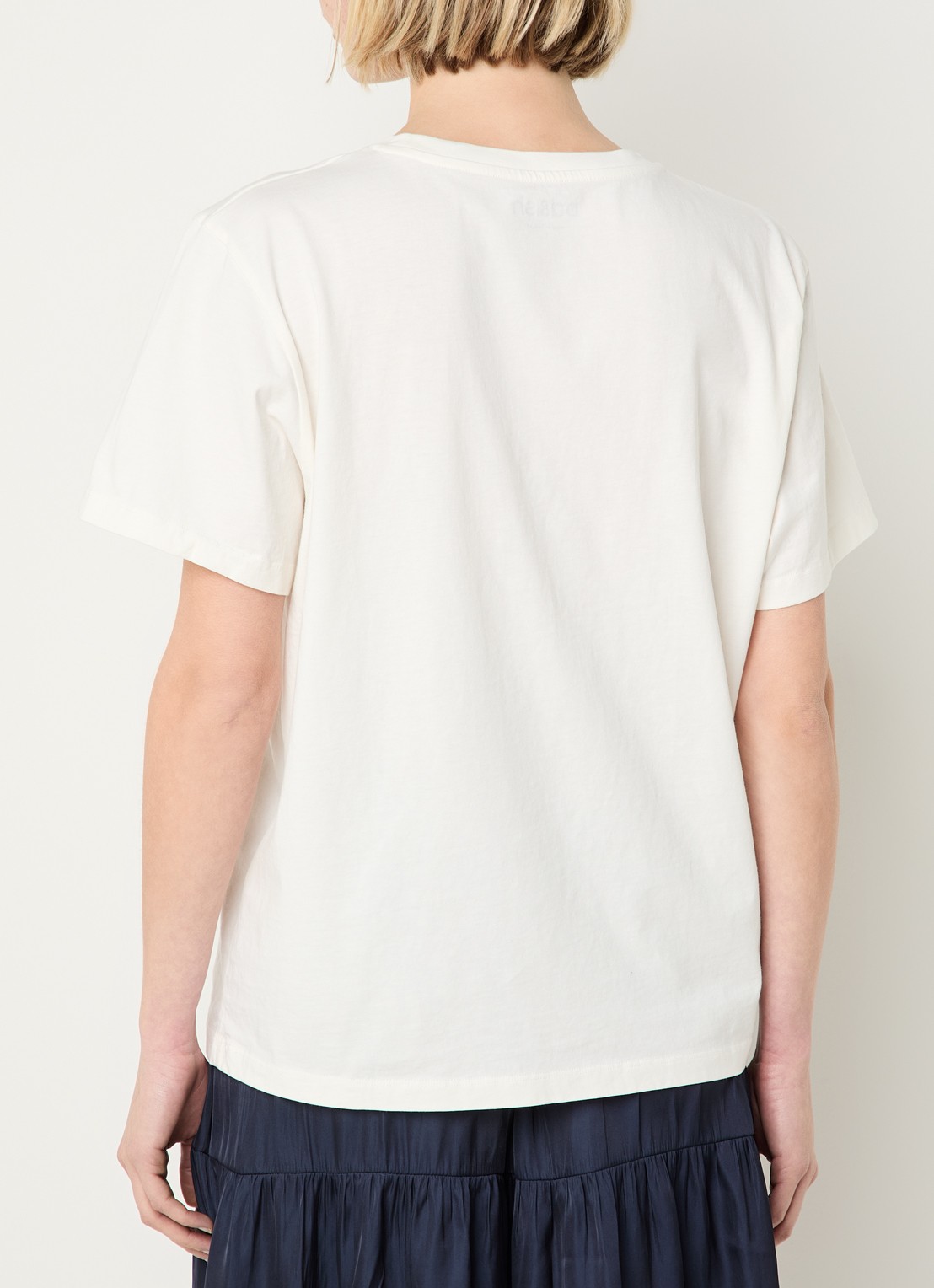 ba&sh Ralfa T-shirt met print - achterkant 4 gebroken wit