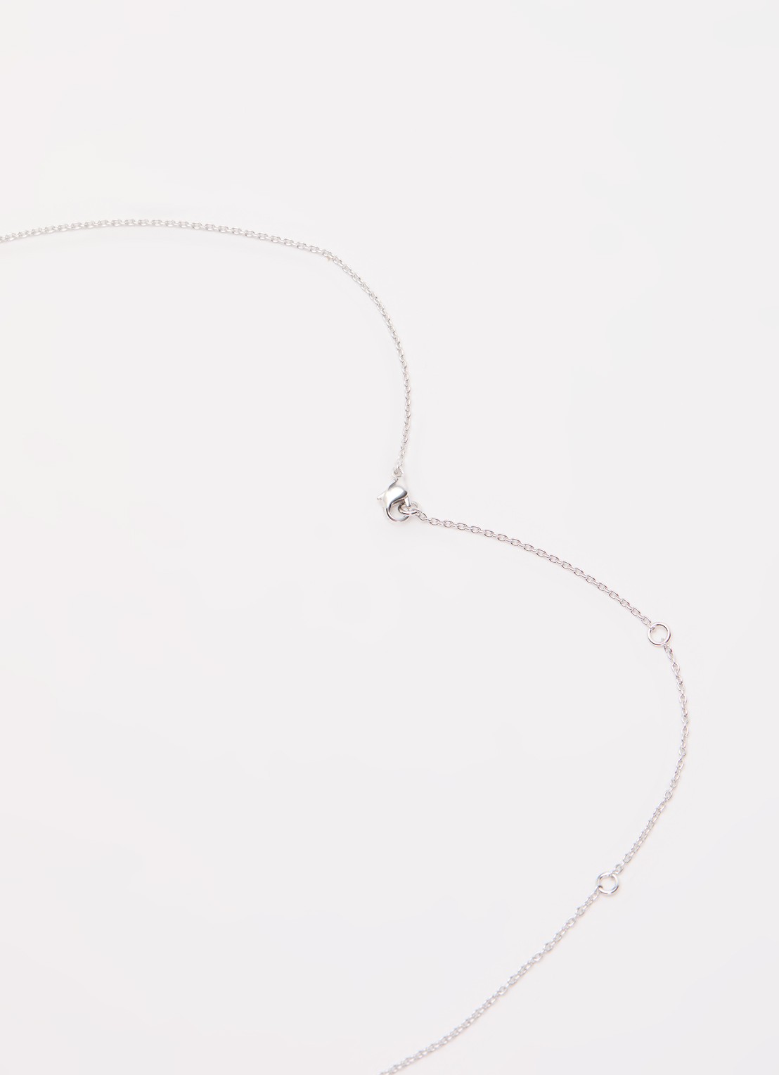 ba&sh Rene ketting met kristal - detail 3 zilver