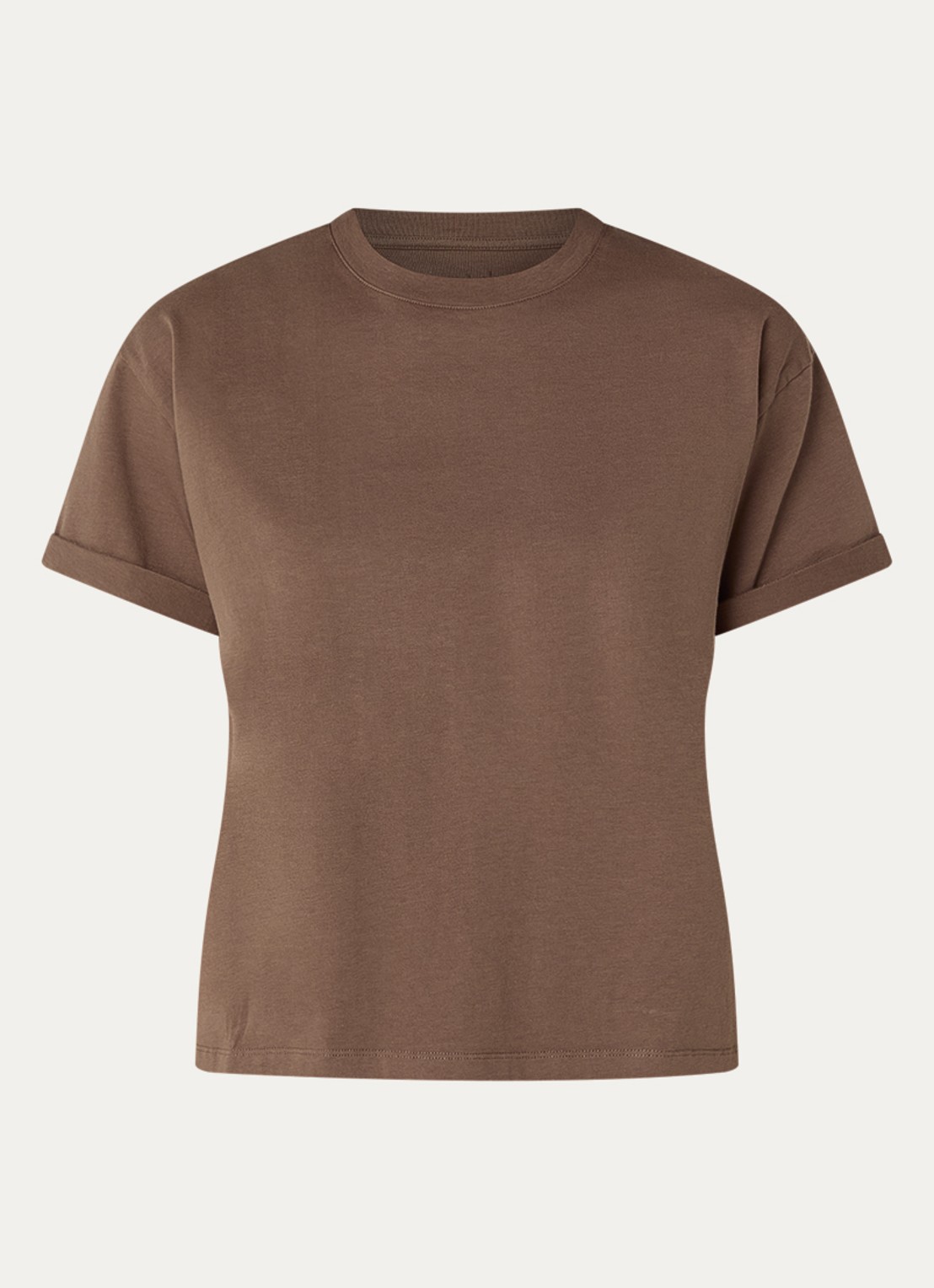 ba&sh Rosie T-shirt met ronde hals - voorkant 2 bruin