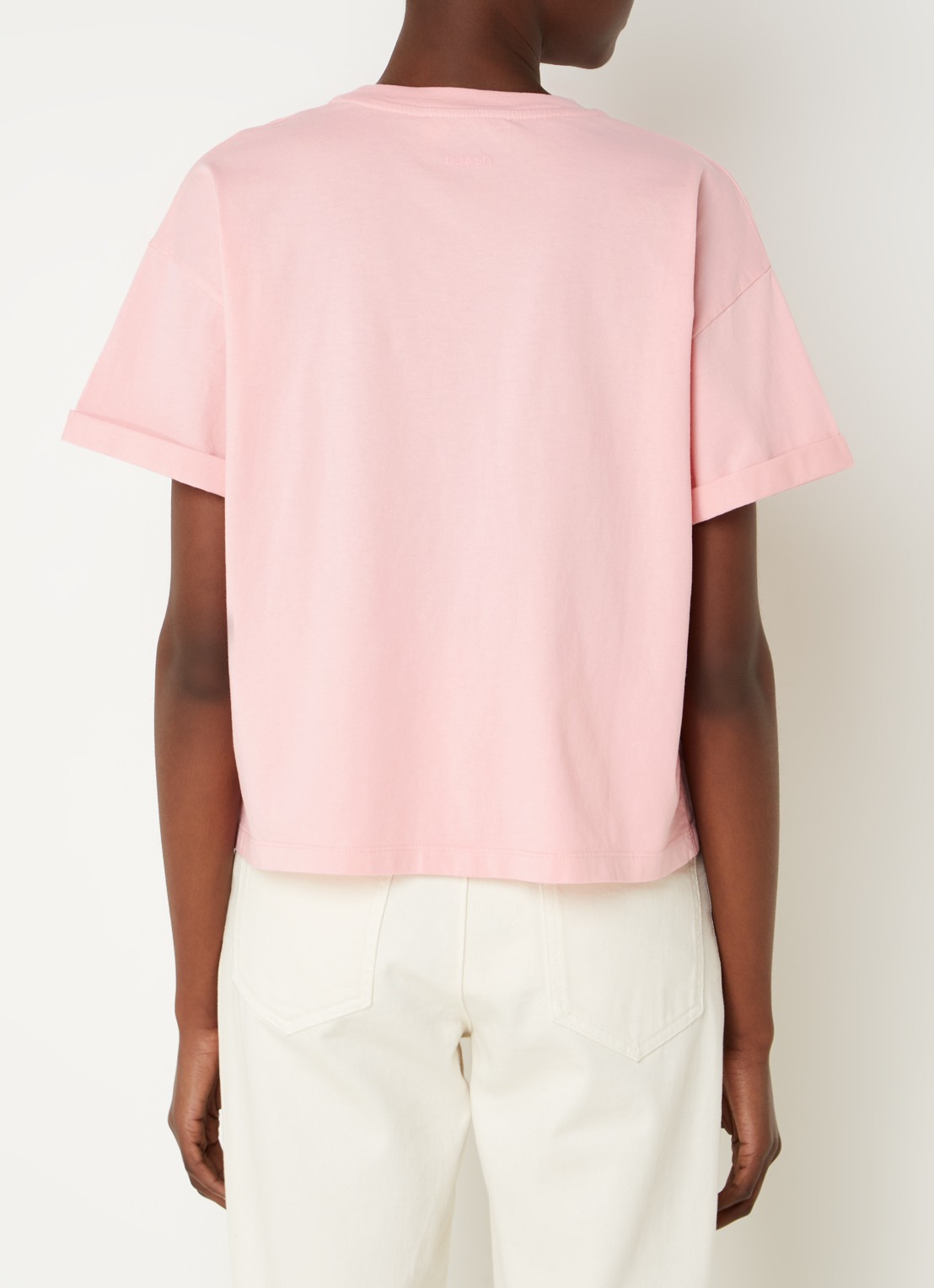 ba&sh Rosie T-shirt met stretch - achterkant 4 roze