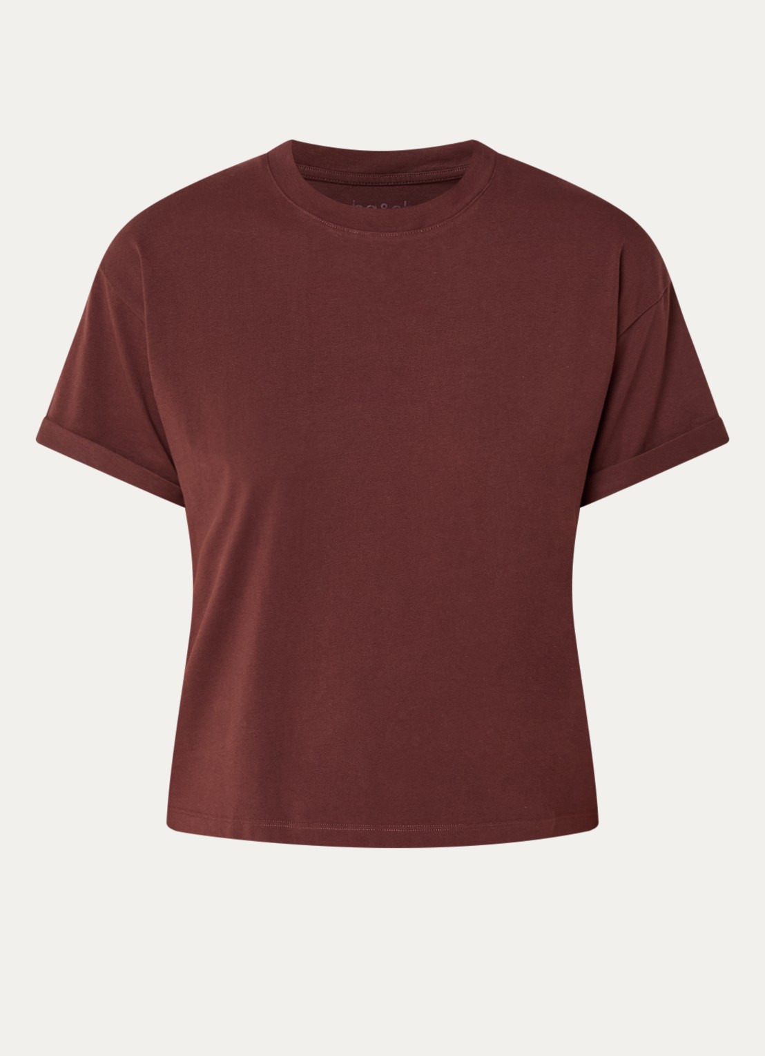 ba&sh Rosie T-shirt met stretch - voorkant 3 bordeauxrood
