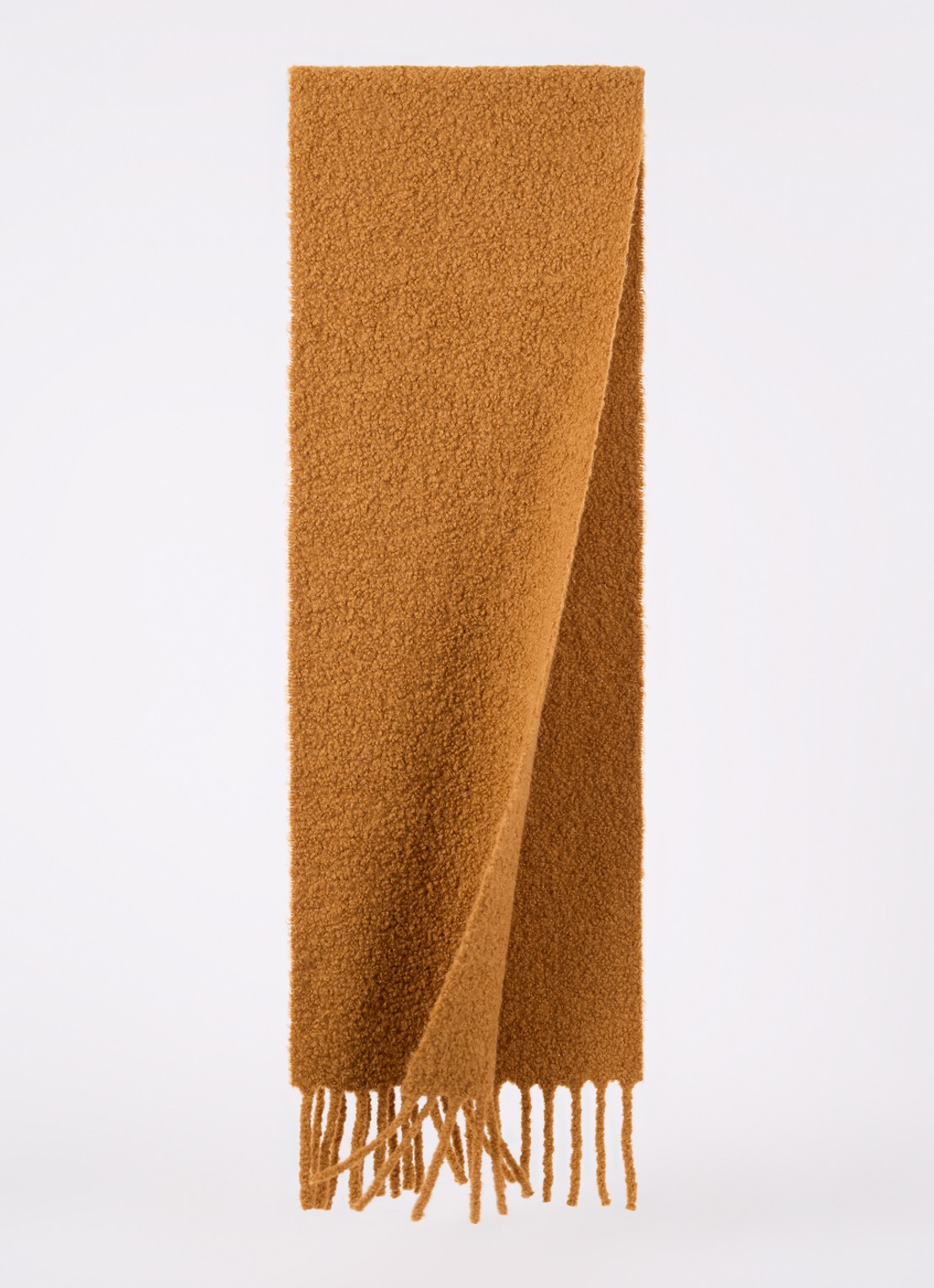 ba&sh Sasha sjaal in wolblend 190 x 35 cm - voorkant 2 donkeroranje