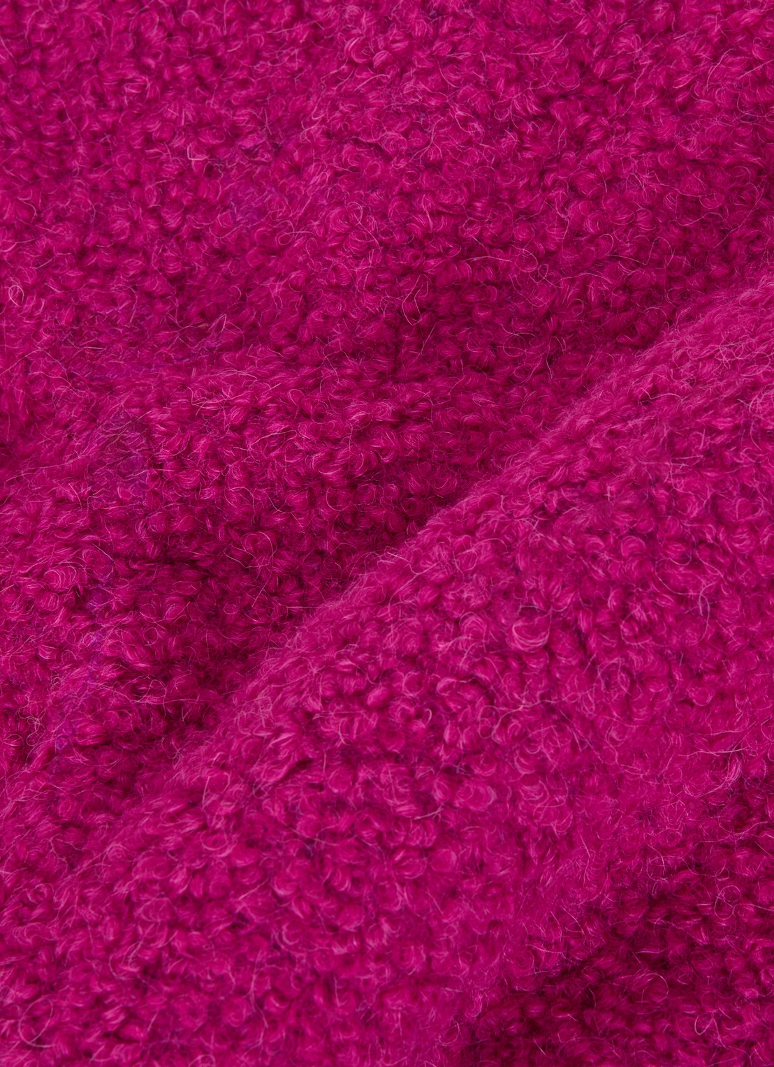 ba&sh Sasha sjaal in wolblend 190 x 35 cm - detail donkerroze