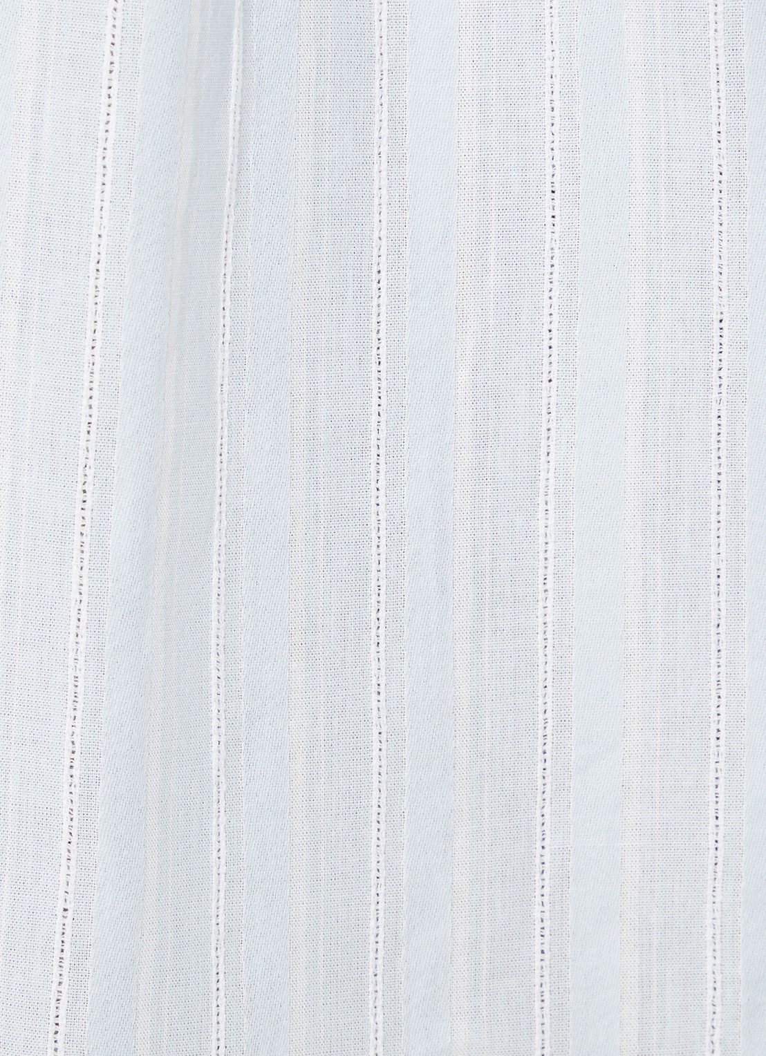 ba&sh Scherif blouse met streepprint - detail 4 lichtblauw