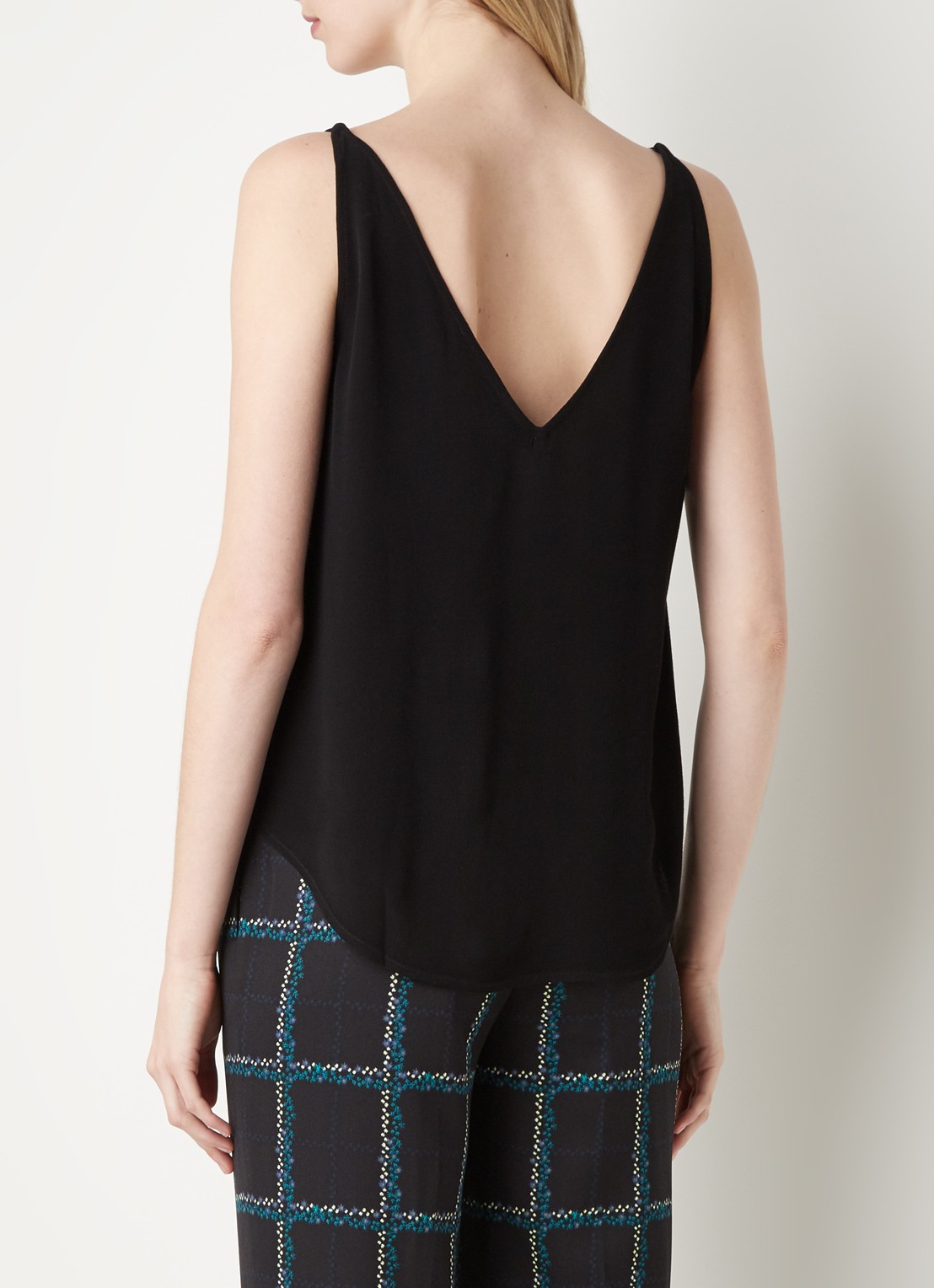Ba&sh Spaghetti top met rugdecolleté - achterkant 3 zwart