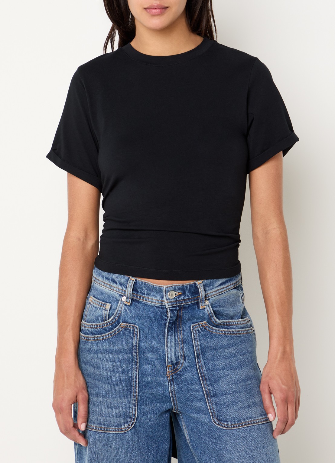 ba&sh T-shirt met cut-out detail - detail 4 zwart