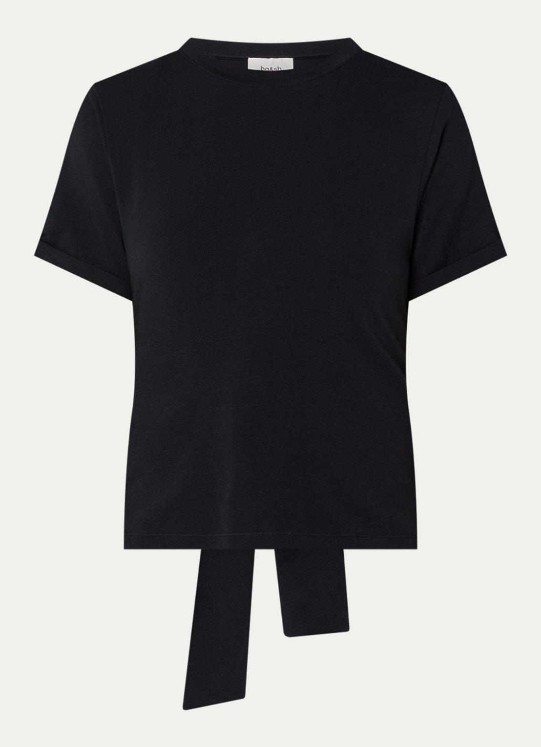 ba&sh T-shirt met cut-out detail - voorkant 2 zwart