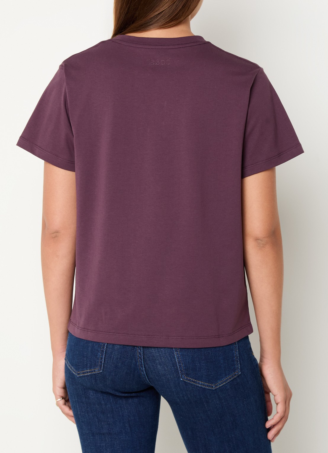 ba&sh T-shirt met logoprint - achterkant 3 aubergine