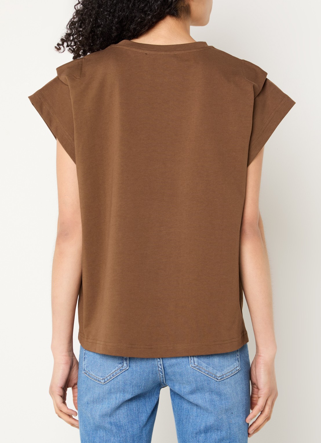 ba&sh T-shirt met ronde hals  - achterkant 4 bruin