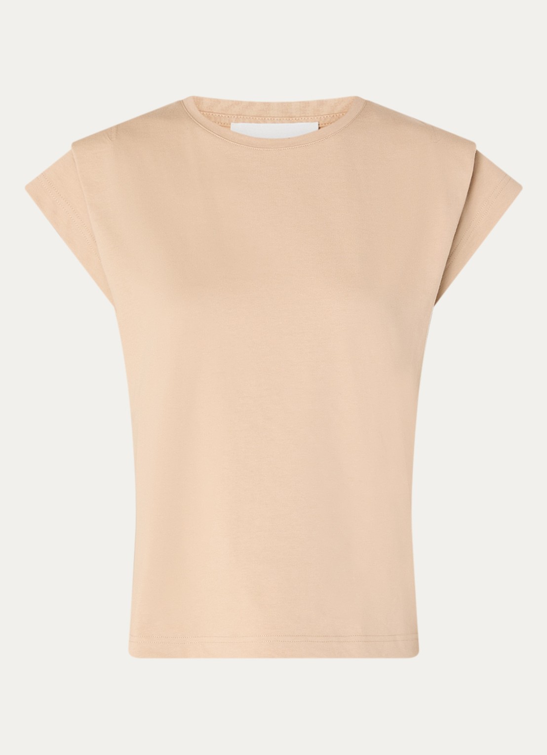 ba&sh T-shirt met ronde hals  - voorkant beige