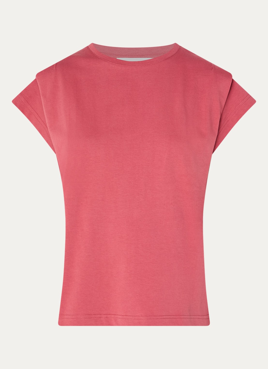 ba&sh T-shirt met ronde hals  - voorkant donkerroze