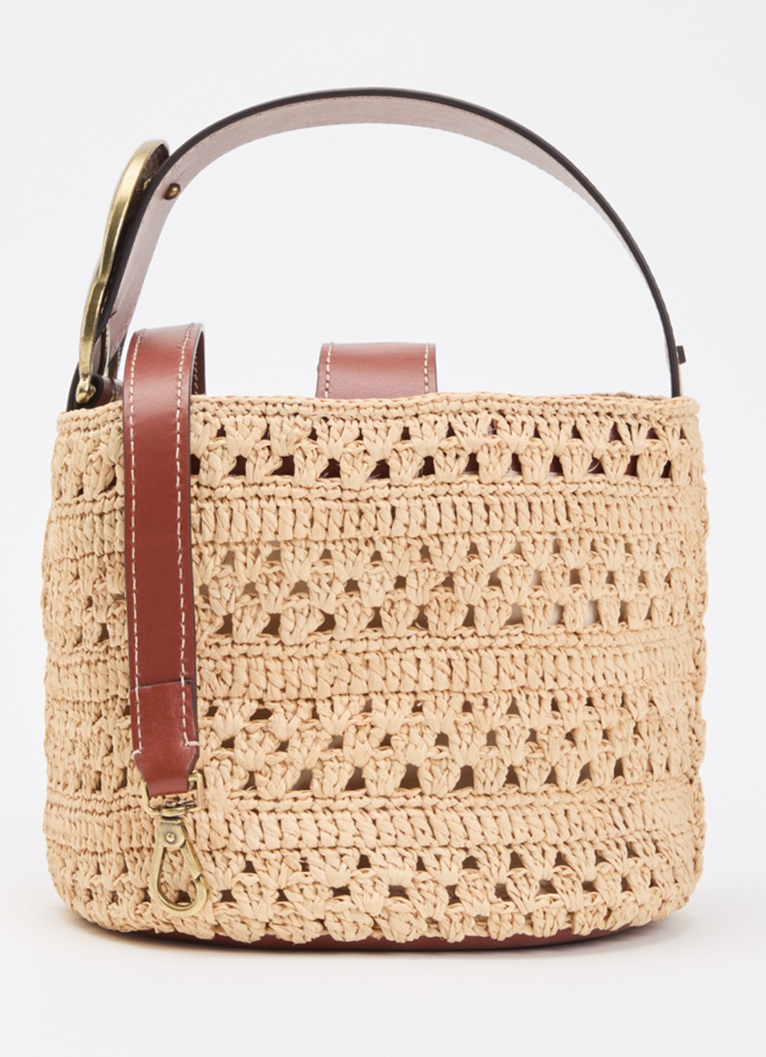 ba&sh YouYou handtas met afneembare schouderriem - voorkant 2 beige