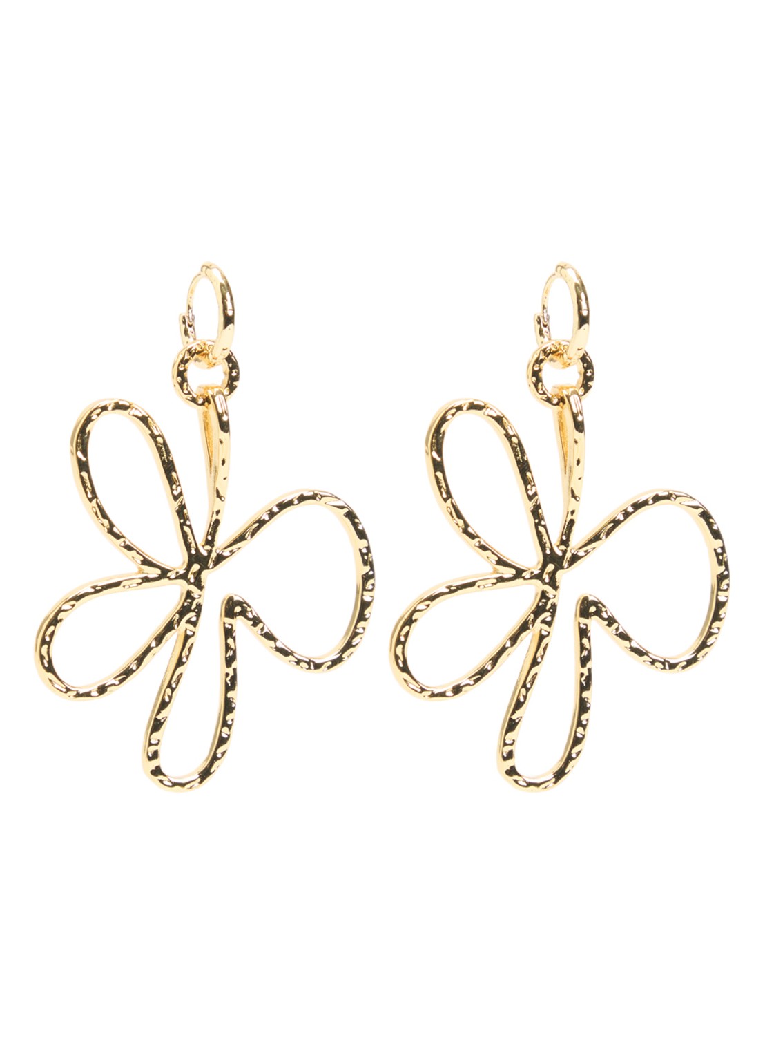 Babs The Label Bloomed Oorringen met hanger - voorkant 2 goud