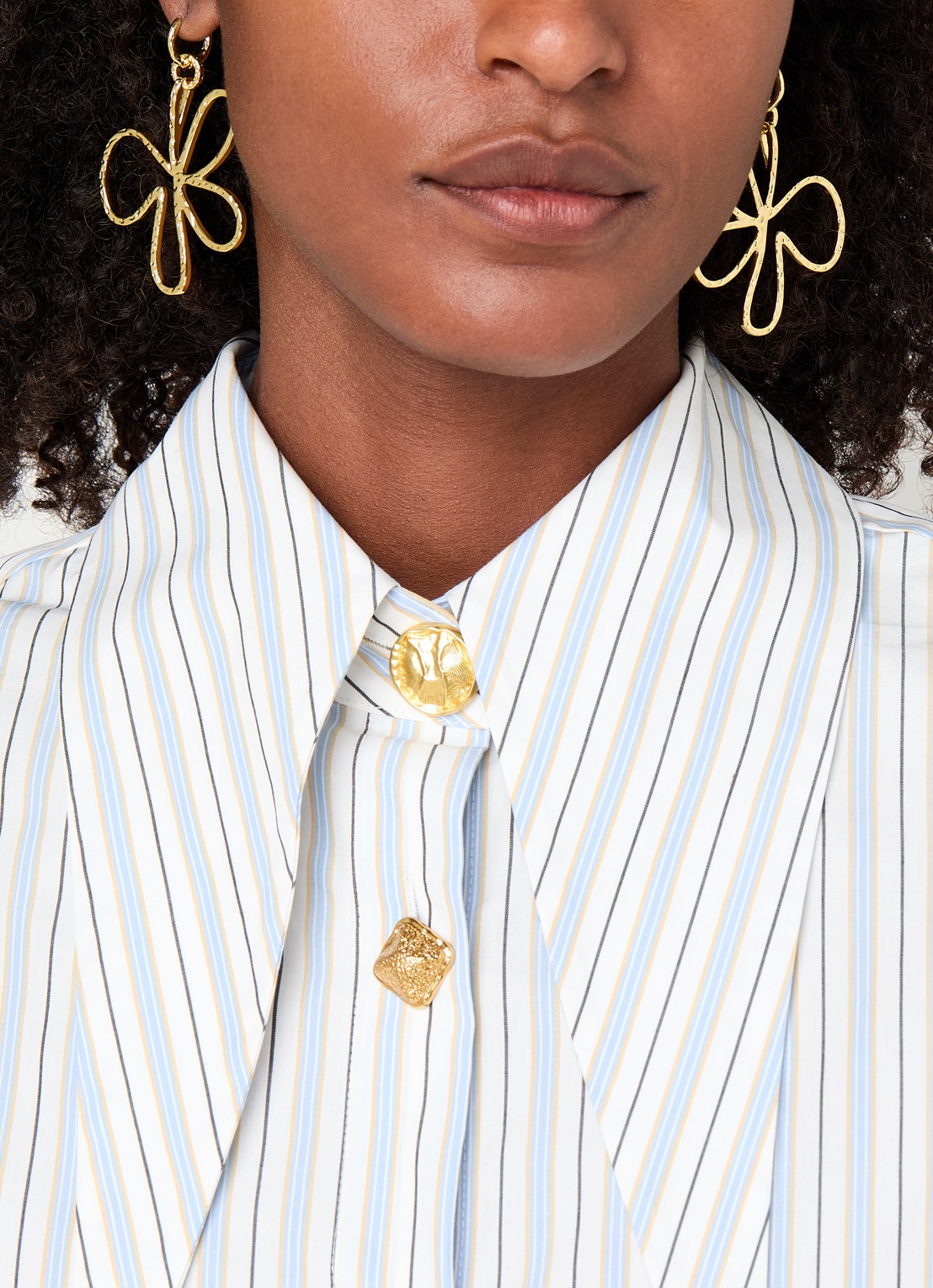 Babs The Label Bloomed Oorringen met hanger - voorkant 3 goud