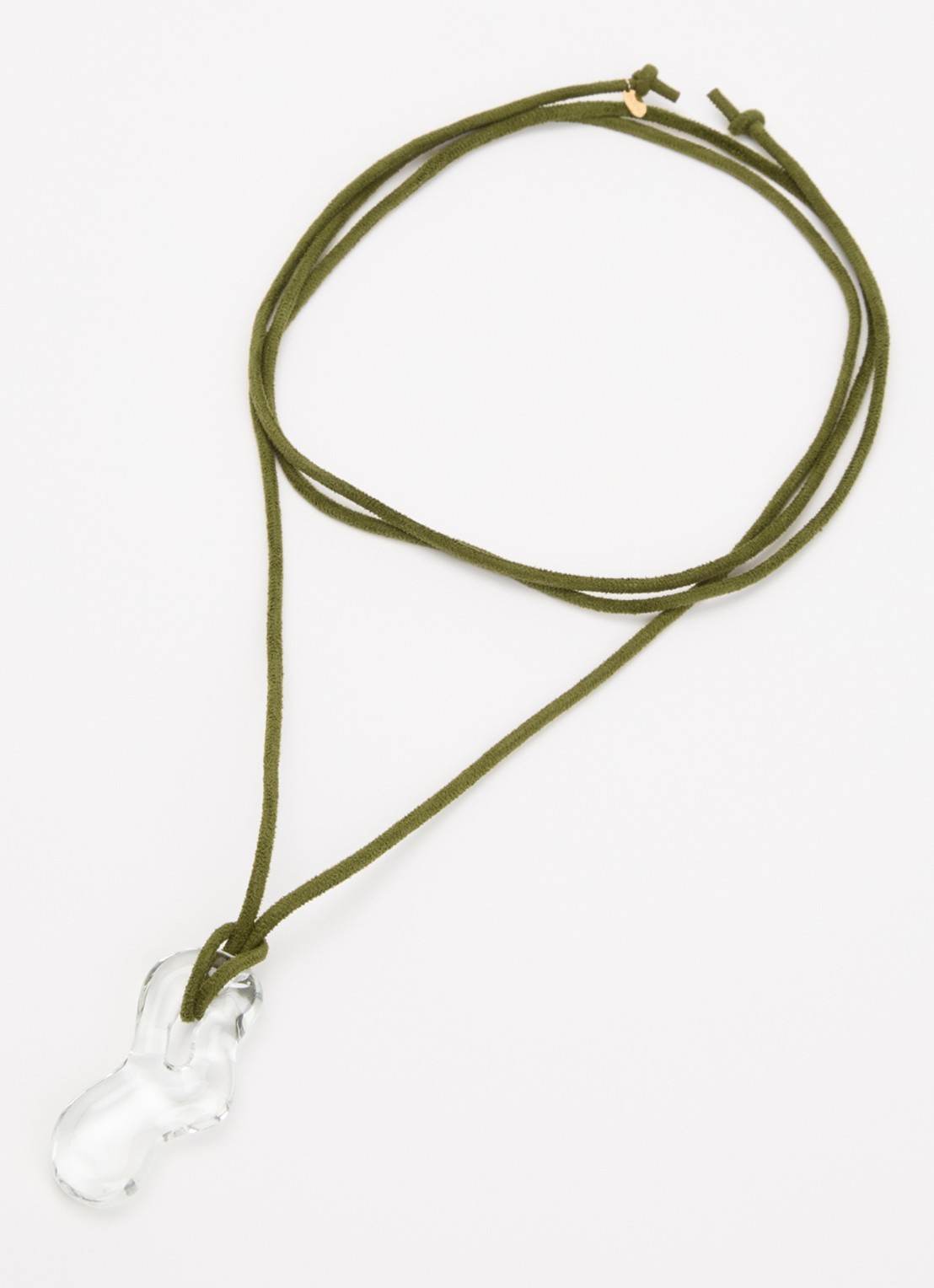 Babs The Label Teardrop ketting - detail transparant