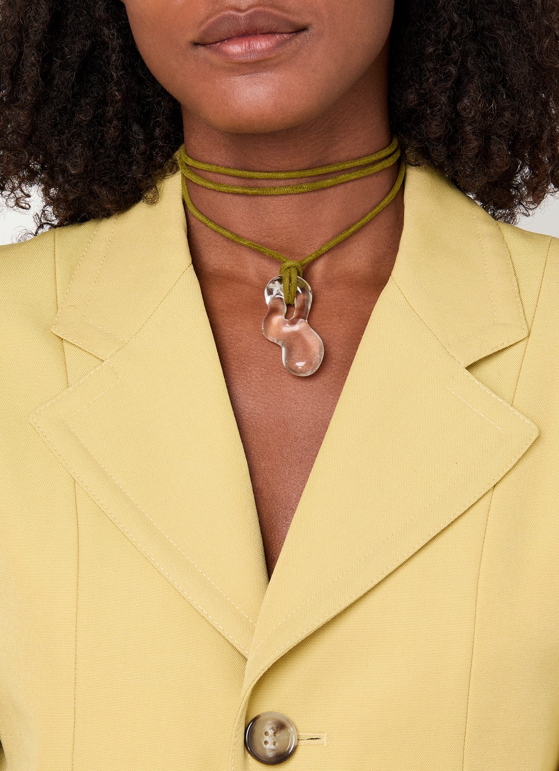 Babs The Label Teardrop ketting - voorkant 5 transparant