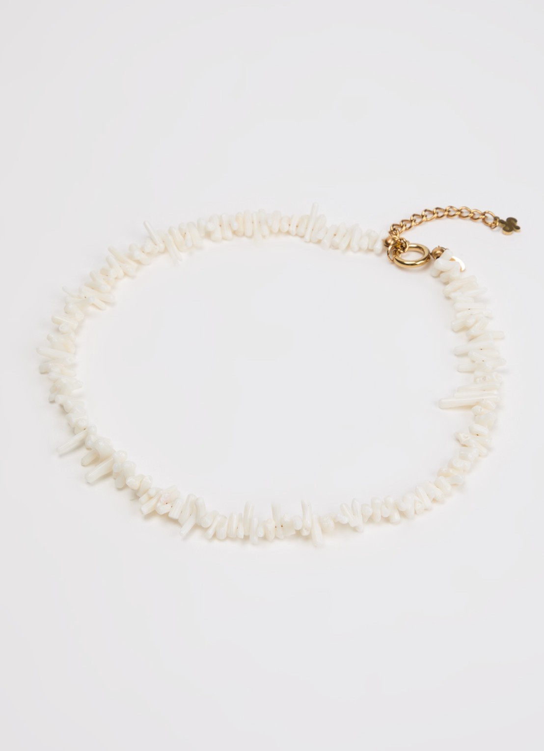 Babs The Label The Ocean ketting verguld - detail wit