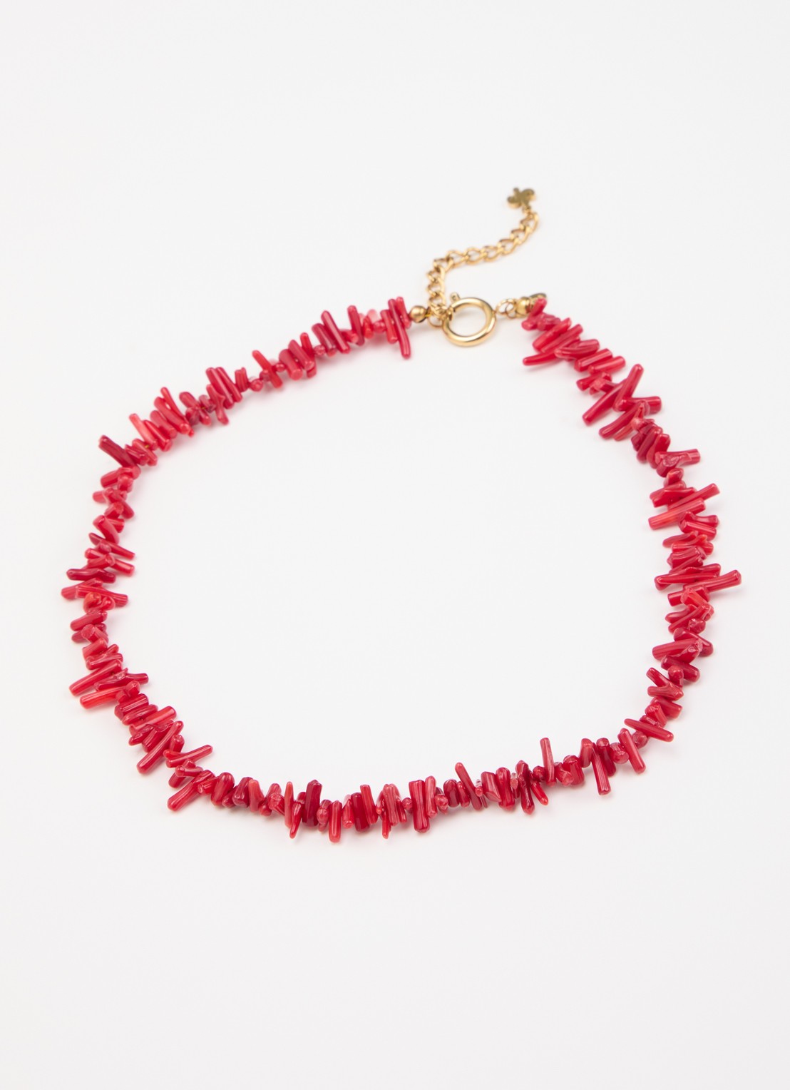 Babs The Label The Ocean ketting verguld - detail rood